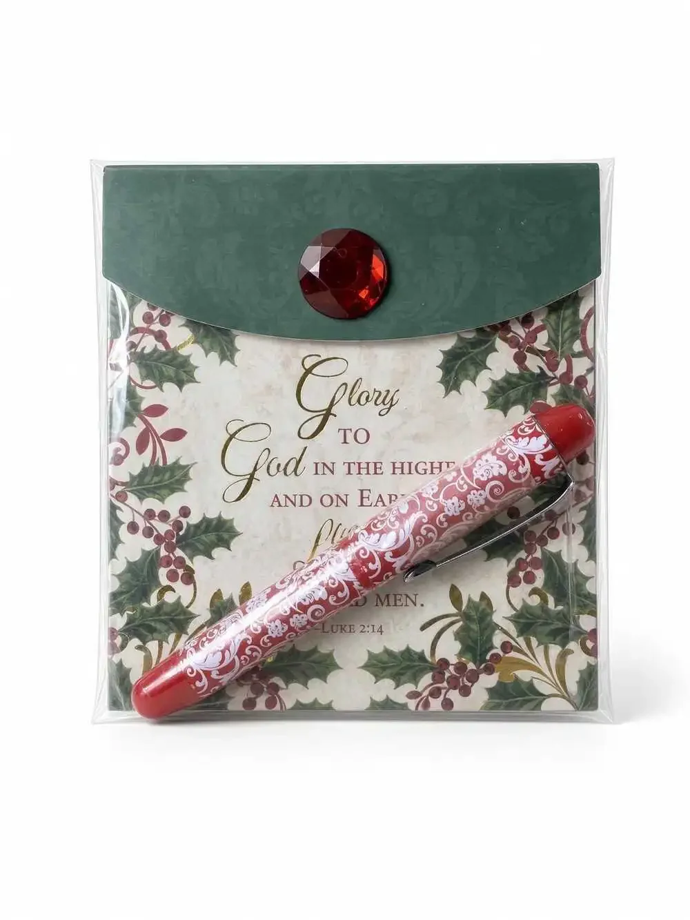 Hobby Lobby Christmas 2012 Notepad Pen Set